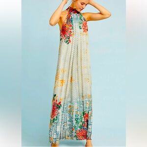 Anthropologie Bhanuni by Jyoti Marilla Halter Maxi Dress Size XSP
